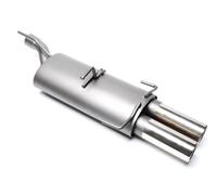 Silenciador Deportivo 2x76mm Redondo Con ABE Para Opel Astra F-CC Kadett E-CC