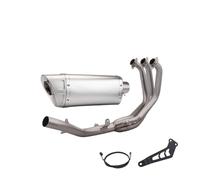 Silenciador Deslizante For MT09 FZ09 XSR900 Full Motorcycle Exhaust System Slip On Titanium Alloy Front Tube Link Pipe Connect 51MM Muffler