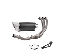 Silenciador Deslizante For MT09 FZ09 XSR900 Full Motorcycle Exhaust System Slip On Titanium Alloy Front Tube Link Pipe Connect 51MM Muffler