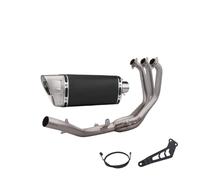 Silenciador Deslizante For MT09 FZ09 XSR900 Full Motorcycle Exhaust System Slip On Titanium Alloy Front Tube Link Pipe Connect 51MM Muffler