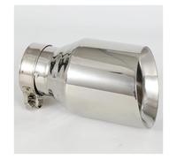 Silenciador Escape 1 Pieza De Punta Escape Acero Inoxidable Boquillas Universales De Decoración Para Tubo De Escape Puntas De Cola De Silenciador Inoxidable Garganta Cola(IN 57MM OUT 76MM)