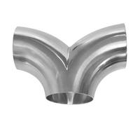 Silenciador Escape 1 Uds., Grifo De Acero Inoxidable 304 Tubo En T Accesorios De Tubo De Escape De Soldadura Universal Silenciador En T En Espiga Garganta Cola(89-2MM)