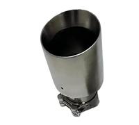Silenciador Escape 89mm 101mm 114mm Tubo De Escape De Acero Inoxidable Tamaño 1 Uds Salida De Bocina De Cola De Plata Esmerilada De Gran Diámetro Tubos extremo coche(60mm-101mm)