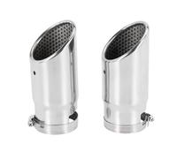Silenciador Escape Coche Acero Inoxidable Cromado Embellecedor Garganta Trasera Para Mercedes Para Benz C180 Garganta Cola Coche