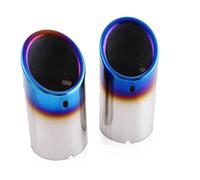 Silenciador Escape Garganta para A4 B8 para A6 C6 para A3 para A5 para Q5 para Q7 para Q3 para A1 2Piezas Cubierta Tubo Escape Acero Inoxidable para Coche, Silenciador Accesorios Puntas Silenciador