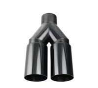 Silenciador Escape Garganta Punta De Escape Una Sola Capa Acero Inoxidable, Entrada De 63Mm, Corte Recto, Salida De 76 Mm, Silenciador, Extremo del Tubo Puntas Silenciador