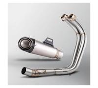 Silenciador Escape Moto Para MT07 FZ07 XSR700 Tracer 7 2014-2025 R7 2021-25 Proyecto Colector Silenciador Sistema Completo Kit Modificación Escape Motocicleta(D 2014-2024)