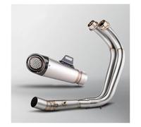 Silenciador Escape Moto Para MT07 FZ07 XSR700 Tracer 7 2014-2025 R7 2021-25 Proyecto Colector Silenciador Sistema Completo Kit Modificación Escape Motocicleta(C 2014-2024)