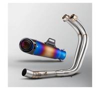 Silenciador Escape Moto Para MT07 FZ07 XSR700 Tracer 7 2014-2025 R7 2021-25 Proyecto Colector Silenciador Sistema Completo Kit Modificación Escape Motocicleta(F 2014-2024)