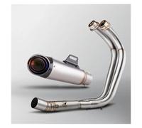 Silenciador Escape Moto Para MT07 FZ07 XSR700 Tracer 7 2014-2025 R7 2021-25 Proyecto Colector Silenciador Sistema Completo Kit Modificación Escape Motocicleta(B1 2025)