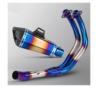 Silenciador Escape Moto Para MT07 Para XSR700 FZ07 Tracer 7 R7 2014-2025 Sistema Completo Escape Motocicleta Modifique Silenciador Tubo Delantero Con DB Killer Escape(A 14-24 One O2S)