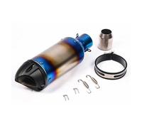 Silenciador Escape Moto Para R25 R3 MT03 R15 V2 R3 MT125 38-51mm Universal Motocicleta GP Punta Escape Silenciador Tubo Cola Acero Inoxidable Escape Moto(D)