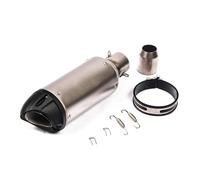 Silenciador Escape Moto Para R25 R3 MT03 R15 V2 R3 MT125 38-51mm Universal Motocicleta GP Punta Escape Silenciador Tubo Cola Acero Inoxidable Escape Moto(C)