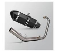 Silenciador Escape Moto Silenciador Conexión Tubo Escape Delantero Con Sistema Escape Completo DB Killer Motocicleta Para Zontes ZT125 U1 G1 Z1 Z2 2021-2025(D FULL BK)