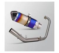 Silenciador Escape Moto Silenciador Conexión Tubo Escape Delantero Con Sistema Escape Completo DB Killer Motocicleta Para Zontes ZT125 U1 G1 Z1 Z2 2021-2025(F BURN BU)