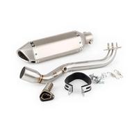 Silenciador Escape Moto Silenciador De Escape Deslizante Motocicleta Para Suzuki Para Burgman 400 2006-2016 Skywave 400 AN400 Con Tubo Conexión Cabezal(E)