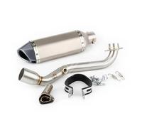 Silenciador Escape Moto Silenciador De Escape Deslizante Motocicleta Para Suzuki Para Burgman 400 2006-2016 Skywave 400 AN400 Con Tubo Conexión Cabezal(C)