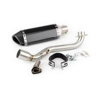Silenciador Escape Moto Silenciador De Escape Deslizante Motocicleta Para Suzuki Para Burgman 400 2006-2016 Skywave 400 AN400 Con Tubo Conexión Cabezal(H)