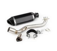 Silenciador Escape Moto Silenciador De Escape Deslizante Motocicleta Para Suzuki Para Burgman 400 2006-2016 Skywave 400 AN400 Con Tubo Conexión Cabezal(D)
