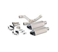 Silenciador Escape Moto Silenciador De Escape Motocicleta Para CRF450R 2013-2016 CRF450RX 13-16 CRF 450 R/RX Tubo Conexión Deslizante(Version B)