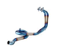 Silenciador Escape Moto Sistema Completo Escape Motocicleta Acero Inoxidable 51 Mm Con Tubo Intermedio Y Tubo Enlace Delantero Para YZF R25 R3 MT03 MT-03(A)