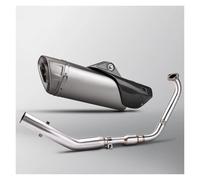 Silenciador Escape Moto Sistema Escape Completo Motocicleta Para MT15 R15 2017-2024 Conexión Tubo Delantero Acero Inoxidable Cubierta Carbono Silenciador(B)