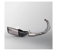 Silenciador Escape Moto Sistema Escape Completo Motocicleta Para YZF R7 2021-2025 Modificado Acero Inoxidable Con Tubo Frontal Cubierta Carbono(Type-B)