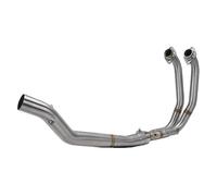 Silenciador Escape Motocicleta Modificación del de escape motocicleta RS457 con extremo frontal acero inoxidable para RS 457