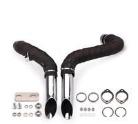 Silenciador escape motocicleta Para Softail Para Sportster 883 1200 XL883 Motocicleta Escape Codo Bicicleta(C heat shield tape)