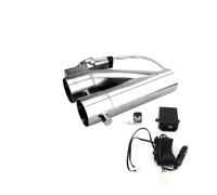 Silenciador Escape Motocicleta Válvula de corte escape eléctrica universal 2,5" y 3", tubo en Y válvula única con controlador remoto