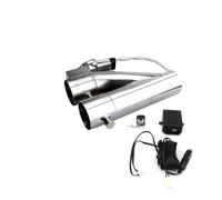 Silenciador Escape Motocicleta Válvula de corte escape eléctrica universal 2,5" y 3", tubo en Y válvula única con controlador remoto