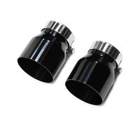 Silenciador Escape Para BMW F22 F23 M235i M240i F20 F21 M135i M140i F30 F31 M335i M340i F32 F33 F36 M435i M440i 2 Unids/lote Silenciador De Punta Escape ID60mm(Black)