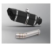 Silenciador escape Para FZS 600 Para Fazer 1998 1999 2000 2001 2002 2003 Tubo Escape Deslizante Motocicleta Silenciador Central(F)