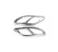 Silenciador Escape Para Una Clase W176 B W246 Para W212 W213 W205 X253 C180 Silenciador De Punta De Escape Cubierta De Tubo Trasero(Silver)