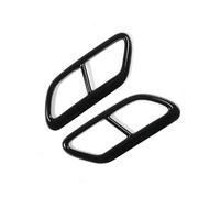 Silenciador Escape Para Volvo S60 2020 S90 V90 2016-2019 Tubo De Escape Silenciador Cubierta Embellecedora Pegatinas Parachoques Trasero Negro Brillante
