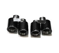 Silenciador Escape Punta Silenciador Para Escape G20 G21 330i 330d Y 330e Boquilla 2,5 Pulgadas Tubo Cuádruple Fibra Carbono Tubo Escape Trasero Coche(Carbon FiberE)