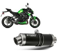 Silenciador Escape Storm By Mivv Gp Acero Negro Kawasaki Z 900 2020 > 2024