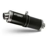 Silenciador Escape Storm By Mivv Oval Acero Negro Ktm 890 SMT 2023