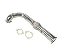 Silenciador Escape Trasero Tubo De Escape Turbo De Acero Inoxidable De 3" Para Carreras GT35 Y GT35R Colectores De Escape Piezas De Motor De Automóviles Garganta De La Cola