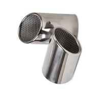 Silenciador Escape Tubo Cola Coche Para A-udi Q7 2006 2007 2008 2009 2010 2011 2012 2013 Coche Trasero Redondo Tubo Escape Cola Silenciador Punta Garganta Sistema Escape