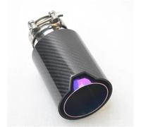 Silenciador Escape Tubo De Escape Universal De Acero Inoxidable De Fibra De Carbono Silenciador Accesorios De Puntas De Escape De Fibra De Carbono Púrpura Garganta Cola(60MM IN -93MM OUT)