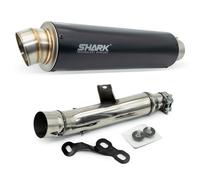 Silenciador final Shark SRC 4 aluminio anodizado negro con homologación