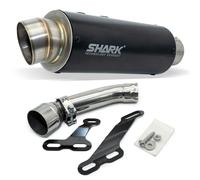 Silenciador final Shark SRC 4 aluminio anodizado negro con homologación