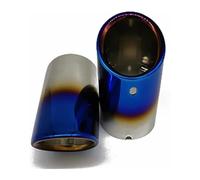 Silenciador Garganta Para A4 B8 A3 8V 8P A1 Q5 Cubierta De La Punta Del Silenciador Tubo Escape Automóvil(2pcs Blue)
