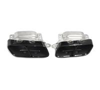 Silenciador Garganta Para A45 W176 CLA45 C117 2013-2018 Punta Silenciador Coche 1 Par Puntas Escape Cuádruples Acero Inoxidable