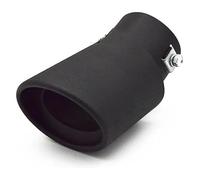 Silenciador Garganta Para Skoda Para Octavia Punta Tubo Escape Acero Inoxidable(Black Bend Style)