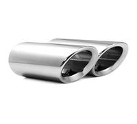 Silenciador Garganta Para VW Para JETTA Para SAGITAR Para POLO Para GOLF 7 Para Passat Para Tiguan Puntas Escape Silenciador Compatible(75mm Silver 2pc)