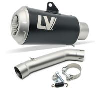 Silenciador LeoVince LV-10 RACING negro compatible con KTM Duke 125 | BLACK EDITION acero inoxidable AISI 304, mate, derecha, sistema Slip-On, OEM 15249BU compatible con KTM Duke 390 2021-2023