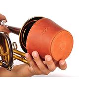 Silenciador magnético trompeta, ligero de cuero para jazz y trompeters clásicos MG Leather Work (Trumpet, Brown)