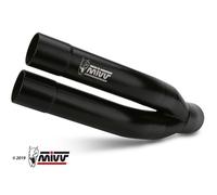 SILENCIADOR MIVV DOBLE GUN ACERO INOXIDABLE NEGRO PARA KAWASAKI Z 900 A2 2017-20